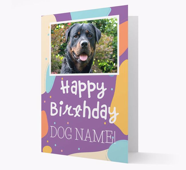 'Happy Birthday' - Personalized {breedFullName} Card